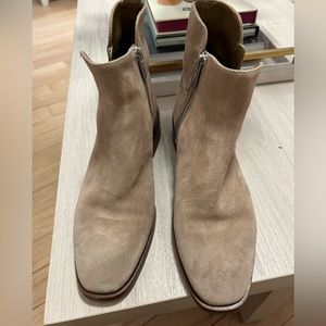 Philip Lim 3.1 Alexa short booties with low heel in brown suede. Size 39.5 EU